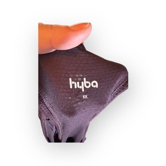 Women’s 3X hyba Eggplant Purple Activewear Moisture Wicking Racerback Top XXXL - Picture 7 of 7